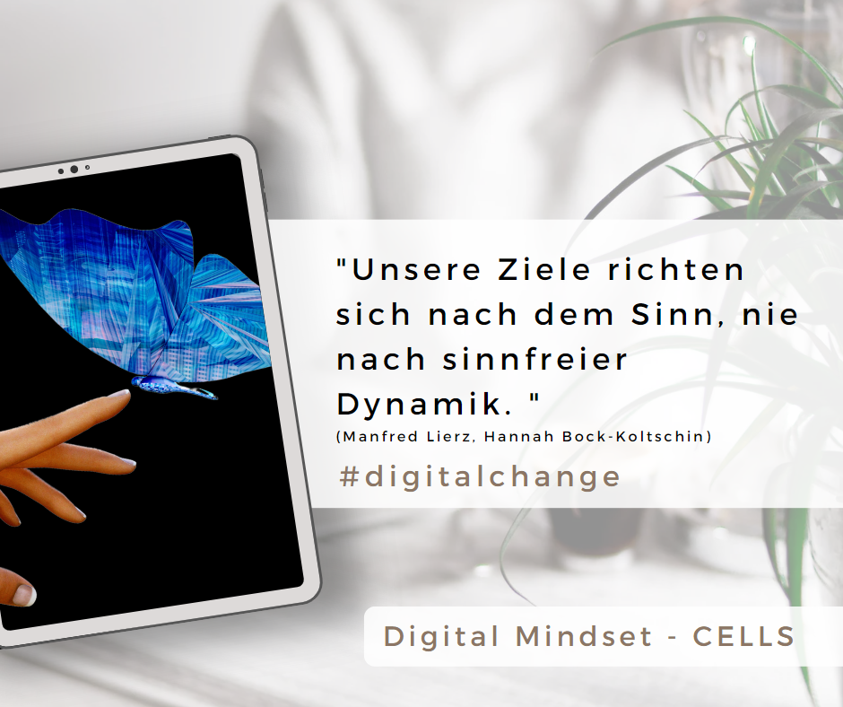 Zitat Unsere Ziele richten sich nach dem Sinn, nie nach sinnfreier Dynamik